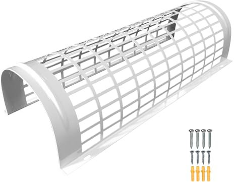 Elixir Gardens Metal Tube Heater Guards | 1, 1.3, 2, 2.3, 3 & 4 foot Sizes | Safety Guard (Supplied with Attachment Screws & Plugs) | Strong & Durable Powder Coated Steel | 1.3 ft