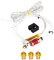 MK10 Extruder Hot End Kit, 3 Stücke 0,4 mm 3D-Drucker-Düsen mit Aluminium Heizblock, NTC 100K Ohm Thermistor, 1m PTFE Schlauch 24V 50W, Kompatibel mit 3D-Drucker-Extruderteile X5SA/X5SA PRO/XY-2PRO