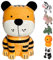 Murago - Spardose als Tiger Sparschwein für Kinder Sparbüchse Jungen Mädchen Keramik Tierform Dekofigur groß Orange