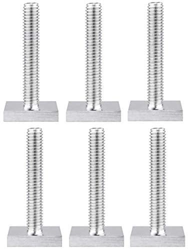 T Track Adapter T-slot Adapter Box T-slot Nut M6 Sliding Blocks Roof Rack Bolts Track Adaptor T-slot Bolts Screws for Machinery Equipment Stainless Steel Screws M6 Pan Machine Screws Fasteners 6 Stück