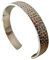 CAOMEI Damen Armreif Silber Breit,925 Sterling Silber Armreif Vintage Solide Handarbeit Gehämmert Breite Einzigartige Manschette Armreif Verstellbares Offenes Amulett Armband Für Männer Frauen Weihn