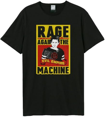 Amplified Evil Empire Rage Against the Machine Unisex Adult T-Shirt - Black, XX-Large