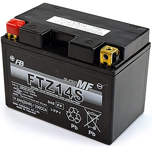 Batteria moto Furukawa VRLA FTZ14S - Carica e pronta all'uso - Dimensioni: 15 x 8,7 x 11 cm per HONDA NC750X, XD 750 2018