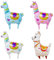 TACYKIBD 4pcs Lama Alpaka Gehen Haustier Ballon, Riesige Tier Folie Ballons Mylar Folie Ballon für Baby Dusche Kinder Geburtstag Party Dekoration Supplies