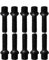 10 Radschrauben Radbolzen schwarz Kugelbund R14 M14x1,5 60mm