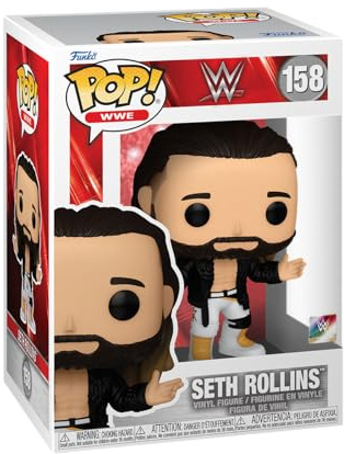 Funko POP! WWE: Seth Rollins with Coat | Offizieller Fanartikel und Merch - Vinyl Sammelfigur als Regal Deko - Geschenkidee zum Geburtstag für Fans und Sammler