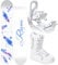 RAVEN Snowboard Set: Snowboard Mia White + Bindung s230 White + Boots Pearl (139cm + s230 White S/M + Pearl 37)