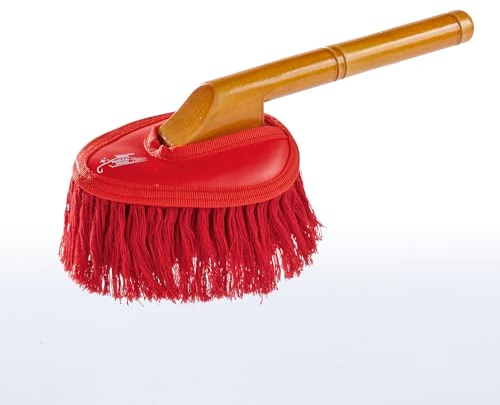 EUROtops Profi Car Duster – Kleiner Handbesen, Ideal bei Staub/Pollen, Motorrad-Reinigung/Lackpflege ohne Wasser, gewachste Fransen, Baumwollfasern, aus USA bekannt
