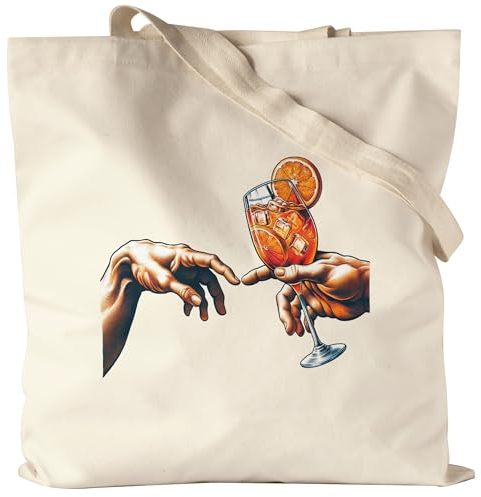 Hey!Print Göttliche Hände Aperol Spritz Jutebeutel - Einzigartiges Sommergeschenk