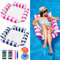 FALUCKYY 2 Pack Pool Float Water Hammock, 4-in-1 Inflatable Pool Floats Hammock,Multi-Purpose Pool Floats with Cup Holders for Summer Swimming Pool Beach