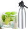 Soda Siphon, Sprudelwasser Maschine 1L, Seltzer Wasser Maker, Tragbare Aluminium Mini Soda-Maschine zur Herstellung, Home Kohlensäurehaltiger Getränke-Sprudelwasserbereiter