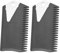 Surfbrettwachs, Surfwachs-Wachsschaber PVC Schwarz mit 2 Stück für Surfbrett-Skaeboard