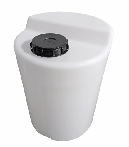 Depósito Dosificador 120 litros, Depósito Almacenamiento Líquidos, Apto Uso Alimentario, Agua y Productos Químicos, Ø 51 cm, Polietileno con Tapa Roscada