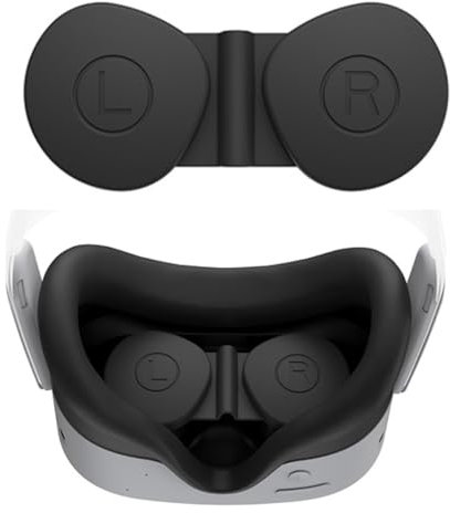 BeisDirect VR Lens Protector Cover For Meta Quest 3S VR Headset Dustproof Anti-scratch Lens Cap Replacement Face Eyes Pad For Quest 3S VR Gaming Accessories