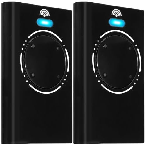 RUIZHI Lot de 2 868,35 MHz Télécommande Portail Compatible Avec XT4 868 SLH(LR), Bip Portail Porte De Garage, Télécommande Radio 868 MHz, 4 Canaux, Noir