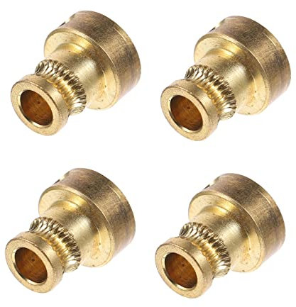 TIDTALEO 4 Stück Extrusion Srad Extruderräder Vorschubrad Für 3d-drucker Lenkradsperre Lenkung Elektromotoren Mini-bootsmotor Metrischer Schraubensatz Welle Schraubendreher Messing Golden