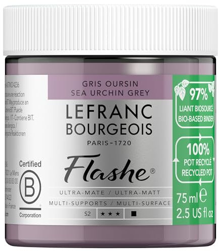 Lefranc Bourgeois Flashe Bio Based Peinture acrylique Pot de 75ml Gris Oursin Série 2
