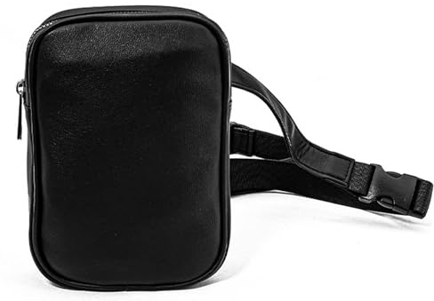 Beintasche Motorrad, Bein Taschen Damen Herren, Oberschenkeltasche Wasserdicht, mit Abnehmbare Beingurte, Leg Bag Leder für Laufen, Gehen, Wandern, Radfahren(Schwarz)