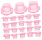 Veemoon 50 Pièces Joint en silicone le tuyau kit de vidange de pour camping-car joints et joints en caoutchouc bouchon d'égout de vidange joint de Gel de silice rose
