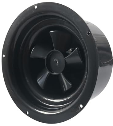 Ronyme Ventilateur de Plafond Solaire 2,4 V pour Camping-Car, Facile à Installer, pour remorque de Bateau, Noir