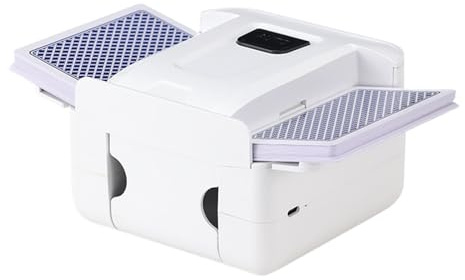 Opilroyn Macchina per mescolare le carte - Organizzatore di elettrico, mescolatore di da tavolo ricaricabile, mescolatore a basso rumore | Accessorio per carte da gioco per uso quotidiano Torneo Se