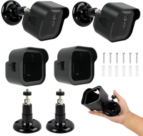 2-Pack Outdoor Camera Mount All-New Blink Outdoor 4 Camera Housing and Mounting Bracket 360° Adjustable Security Mounting Bracket for Blink Outdoor 4 (4th Gen) & (3rd Gen)