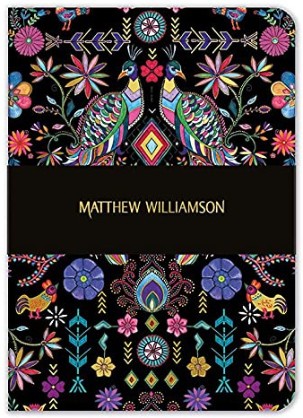 Matthew Williamson Pampas Peacock A5 Luxury Notebook