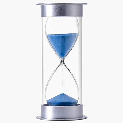 Egurs Sablier Minuteur Horloge Chronométrage Cadeau de Décoration (Sable Bleu) 20 Minutes