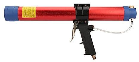 Weiche pneumatische Klebepistole, Luftklebepistole mit Geschwindigkeitsmesser für architektonische Dekoration (600ml)