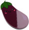 Aubergine Eggplant Emoji Cute Vegetable Novelty Magnet