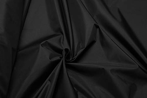Verdunkelungsstoff Vorhangstoff 280cm Thermostoff Gardinenstoff Dekostoff Kälteschutz wärmeisolierend Thermogardine Vorhang Gardine Lichtundurchlässig Blickdicht Sonnenschutz Blackoutstoff (Schwarz)