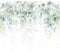 decomonkey Photo Wallpaper Green Leaves 300 x 210 cm - Watercolor Plants Wall Mural Non-Woven Murals Wall Art Fleece Modern Print Home Decoration Design Picture Abstract Bedroom Living Room