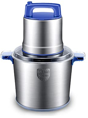 SMSOM 8L Electric Food Chopper,400W Food Processor Meat Grinder for Meat,Vegetables,Fruits and Nuts,Fast & Slow 2 Speeds,4 Sharp Blades