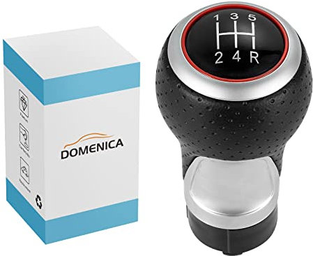 DOMENICA Schaltknauf Schalthebel Kompatibel für A3 A4 A5 A6 B6 B7 B8 S4 8K 8T Q5 8R VW Golf Polo Bora 12mm (135 24R)