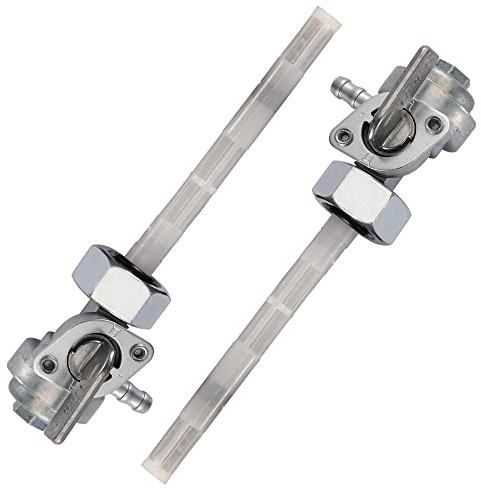 WOOSTAR Grifo Gasolina Moto 16mm de Llave y Tube Combustible Reemplazo para China GY6 50cc 70cc 90cc 110cc 125cc 150cc Scooter Ciclomotor Paquete de 2