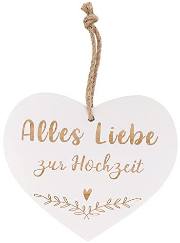 Spruchreif · Dekoherz Hochzeit · Holz herz mit Gravur · Alles Liebe zur Hochzeit · Geschenke zur Hochzeit · Hochzeitsgeschenk