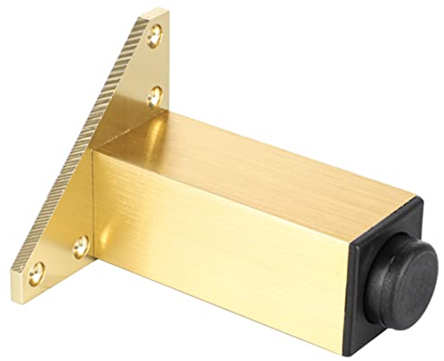 LOVEM Möbelfüße Gold, Möbelfüsse Verstellbar Aluminium | Eloxierte Oberfläche Sofasfüße Eckig Schrank Füße Couchtisch Beine Sockelfuß 6-40 cm Tischfüße Mobelbeine, Mit Schrauben, 4 Stück (10cm)