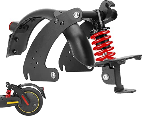 ulip Stoßdämpfer-Set hinten Elektroroller Stoßfänger Stoßdämpfung Rücklicht Zubehör für Ninebot Max G30 G30LP G30E Rot