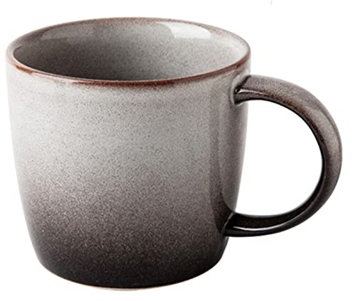 Biigming Taza de Café de Cerámica, Taza de Té Azul de 350 ml para Oficina y Hogar, Apta para Lavavajillas y Microondas, Taza de Cerámica Hecha a Mano, Asa Grande, Regalo (4)