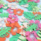 Regendeko Blumen Montera Hawaii Papier Konfetti Deko Tischdeko Sommerparty Beach Party Streukonfetti