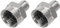 sourcing map 75 Ohm Coax Cap Coaxial Terminator 2pcs F Male RF End Caps Adapter Waterproof Dustproof for TV Antenna, Amplifier, Splitter, Coaxial Cable