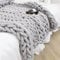 18M Wolle Garn Handstricken Roving Soft Bulky Arm Stricken Dicke Wolle Dickes, Flauschiges Garn, Klobiges Chenille-Garn Zum Häkeln Strickdecke Decke Garn Für Riese Klobig Stricken 250g
