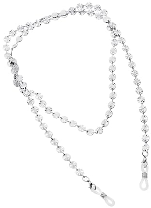 Brillenkette, Sonnenbrillenkette, Halskette, Brillenhalter, Sonnenbrillenhalter, Riemen für Reisen, Weiß