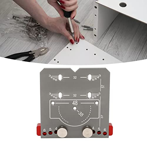 35mm Cabinet Door Hinge Jig, Aluminium Alloy Drill Guide Kit, Installation Tool