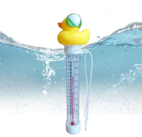Schwimmende Badethermometer, schwimmende Poolthermometer, leicht ablesbar | Niedliche Enten-Design-Thermometer für die Wassertemperatur | Schwimmende Thermometer für Eisbäder, Eisbad-Thermometer, digi