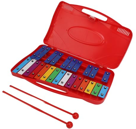 Xylophon, 25 Noten, Aluminium, Bunte Metalltasten, Musikunterricht, Professionelles Xylophon-Instrument