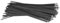 Serre-Câbles Inox Electriques,Attache Câblées Inox Lot de 100 colliers de serrage en acier inoxydable 304, noirs, autobloquants, résistants aux hautes températures et à l'oxydation, 4,6 x 0,25 mm(300m