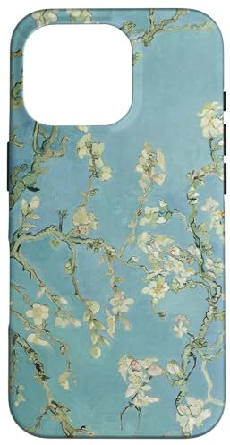 Klassiker von Arthistory iPhone 16 Pro Hülle Van Gogh Mandelblüte Moderne Kunst Ölgemälde Polycarbonat TPU Schutzhülle