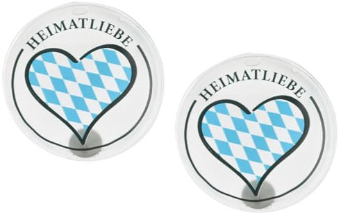 itsisa Taschenwärmer Heimatliebe Bayern (2er Set) - Heimat Herz Bayern - Wichtelgeschenk, Handwärmer, Taschenheizkissen
