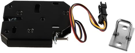 Sarini Cerradura electromagnética para cajón de gabinete, electroimán de Seguridad DC 12V para Sistemas de Control de Acceso con Interruptor de detección, Adecuado para Aplicaciones de Seguridad